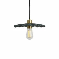 Kapok Organic Ceramic Pendant Light 10.6", Blue Earth -Home-Lighting Sale mlcmp012satbrs kapok ceramic pendant blue earth