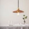 Pyrus Organic Ceramic Pendant Light 11", Red Iron -Home-Lighting Sale mlcmp016satbrs 5