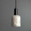 Osier Marbled Ceramic Pendant Light 4.5"