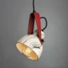 Pera Marbled Ceramic Pendant With Rescued Fire-Hose Strap -Home-Lighting Sale mlcmp033