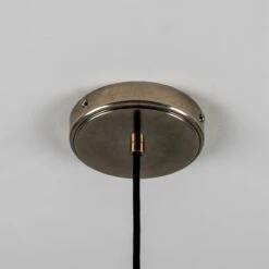 Osier Organic Ceramic Pendant Light 4.5", Matte White Striped -Home-Lighting Sale mlcmp038antslv 4