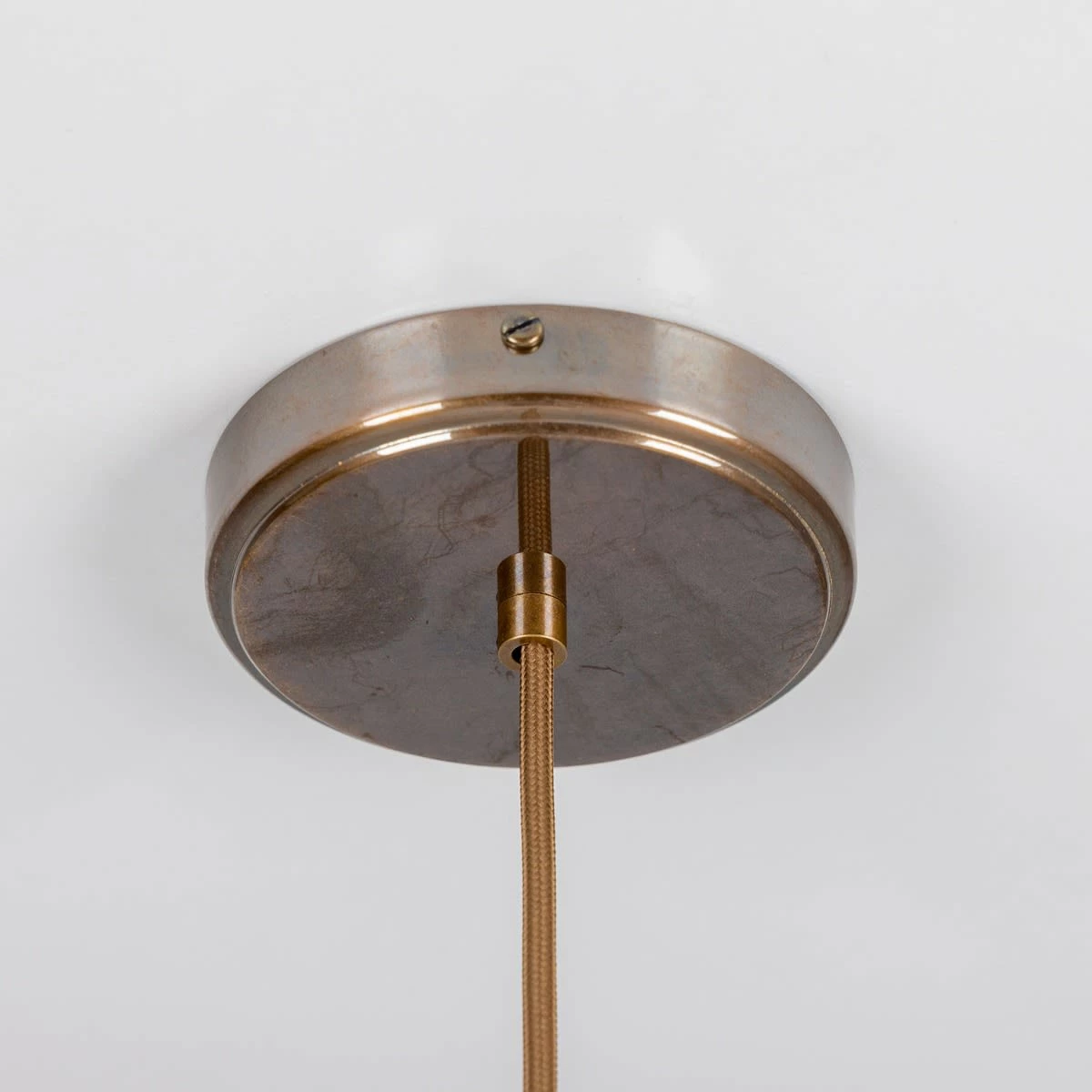 Rivale Pendant Light With Wavy Ceramic Shade, Red Iron 6 Rivale Pendant Light With Wavy Ceramic Shade, Red Iron - Image 4