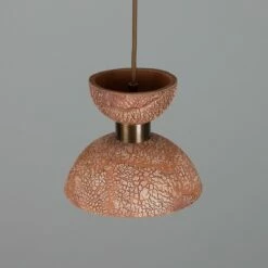Nakaii Organic Ceramic Pendant Light 7.9", Red Iron -Home-Lighting Sale mlcmp071antbrs nakaii 2