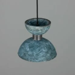Nakaii Organic Ceramic Pendant Light 7.9", Blue Earth -Home-Lighting Sale mlcmp072antslv 2
