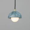 Ferox Small Ceramic Dome Pendant Light 5.5", Blue Earth -Home-Lighting Sale mlcmp075satbrs