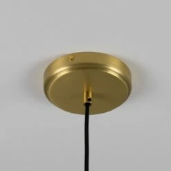 Kapok Organic Ceramic Pendant Light 10.6", Matte White Striped -Home-Lighting Sale mlcmp078satbrs 4