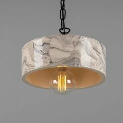 Seville Marbled Ceramic Mid-Century Modern Pendant Light -Home-Lighting Sale mlcmp079pcmbk 2