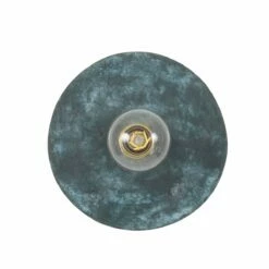 Bog Oak Organic Ceramic Disc Wall Light, Blue Earth -Home-Lighting Sale mlcmwl003satbrs