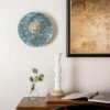 Bog Oak Organic Ceramic Disc Wall Light, Blue Earth 1 Bog Oak Organic Ceramic Disc Wall Light, Blue Earth -Home-Lighting Sale mlcmwl003satbrs 1 1