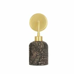 Osier Organic Ceramic Wall Light, Black Clay -Home-Lighting Sale mlcmwl005satbrs