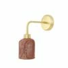 Osier Organic Ceramic Wall Light, Red Iron -Home-Lighting Sale mlcmwl006satbrs 2