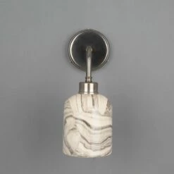 Osier Marbled Ceramic Wall Light -Home-Lighting Sale mlcmwl015antslv 1