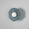 Rivale Wall Light With Wavy Ceramic Shade, Blue Earth 1 Rivale Wall Light With Wavy Ceramic Shade, Blue Earth -Home-Lighting Sale mlcmwl032antslv 2