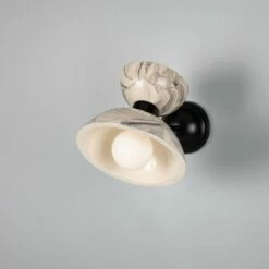 Nakaii Marbled Ceramic Wall Light -Home-Lighting Sale mlcmwl035pcmbk 4 1