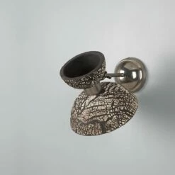 Nakaii Organic Ceramic Wall Light, Black Clay -Home-Lighting Sale mlcmwl037antslv 1