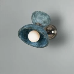 Nakaii Organic Ceramic Wall Light, Blue Earth -Home-Lighting Sale mlcmwl039antslv 2