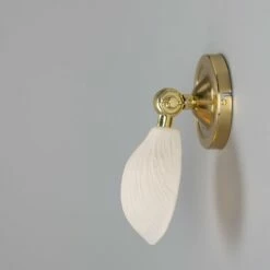 Coco Adjustable Ceramic Wall Light, Matte White Striped -Home-Lighting Sale mlcmwl047polbrs 5