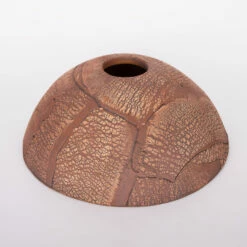 Kauri Ceramic Dome Lamp Shade, Red Iron 7.9"