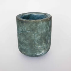 Osier Ceramic Cylinder Lamp Shade, Blue Earth 4.5" 7 Osier Ceramic Cylinder Lamp Shade, Blue Earth 4.5" -Home-Lighting Sale mlcs005 2