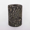 Senna Ceramic Cylinder Lamp Shade, Black Clay 4.7"