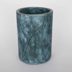 Senna Ceramic Cylinder Lamp Shade, Blue Earth 4.7" -Home-Lighting Sale mlcs008 2