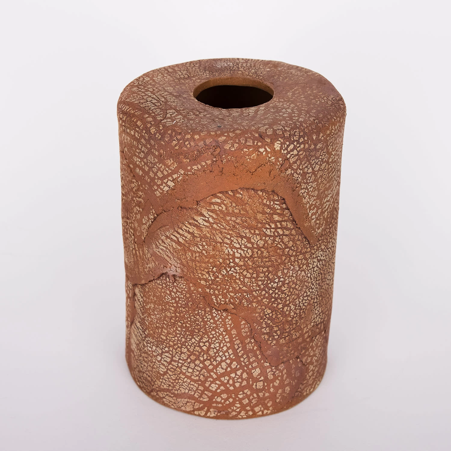 Senna Ceramic Cylinder Lamp Shade, Red Iron 4.8" 3 Senna Ceramic Cylinder Lamp Shade, Red Iron 4.8"