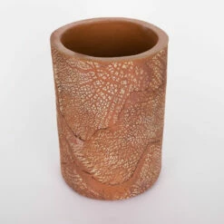 Senna Ceramic Cylinder Lamp Shade, Red Iron 4.8" 7 Senna Ceramic Cylinder Lamp Shade, Red Iron 4.8" -Home-Lighting Sale mlcs009 2