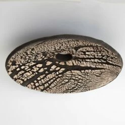 Pyrus Ceramic Lamp Shade, Black Clay 10.6" -Home-Lighting Sale mlcs010 2