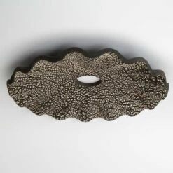 Kapok Ceramic Lamp Shade, Black Clay 10.6" 7 Kapok Ceramic Lamp Shade, Black Clay 10.6" -Home-Lighting Sale mlcs016 2