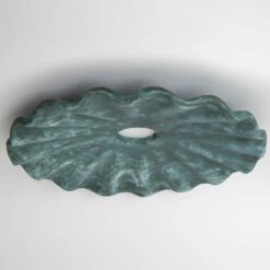 Kapok Ceramic Lamp Shade, Blue Earth 10.6" -Home-Lighting Sale mlcs017 2