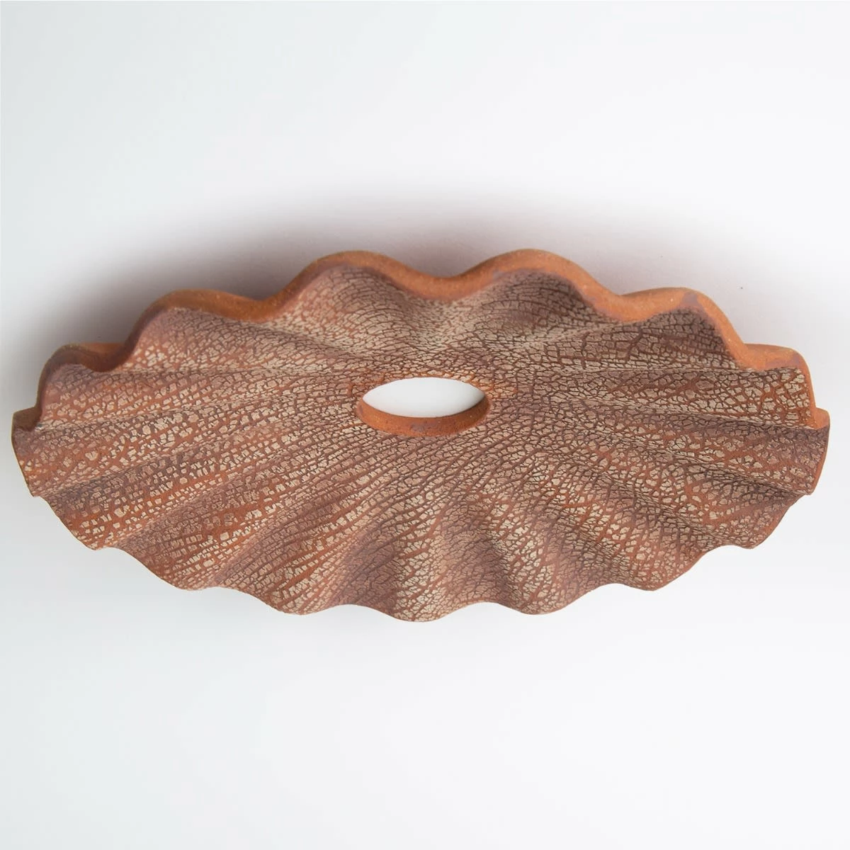 Kapok Ceramic Lamp Shade, Red Iron 10.6" 5 Kapok Ceramic Lamp Shade, Red Iron 10.6" - Image 3