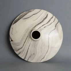 Pyrus White And Black Marble Ceramic Lamp Shade 10.6" -Home-Lighting Sale mlcs034 3