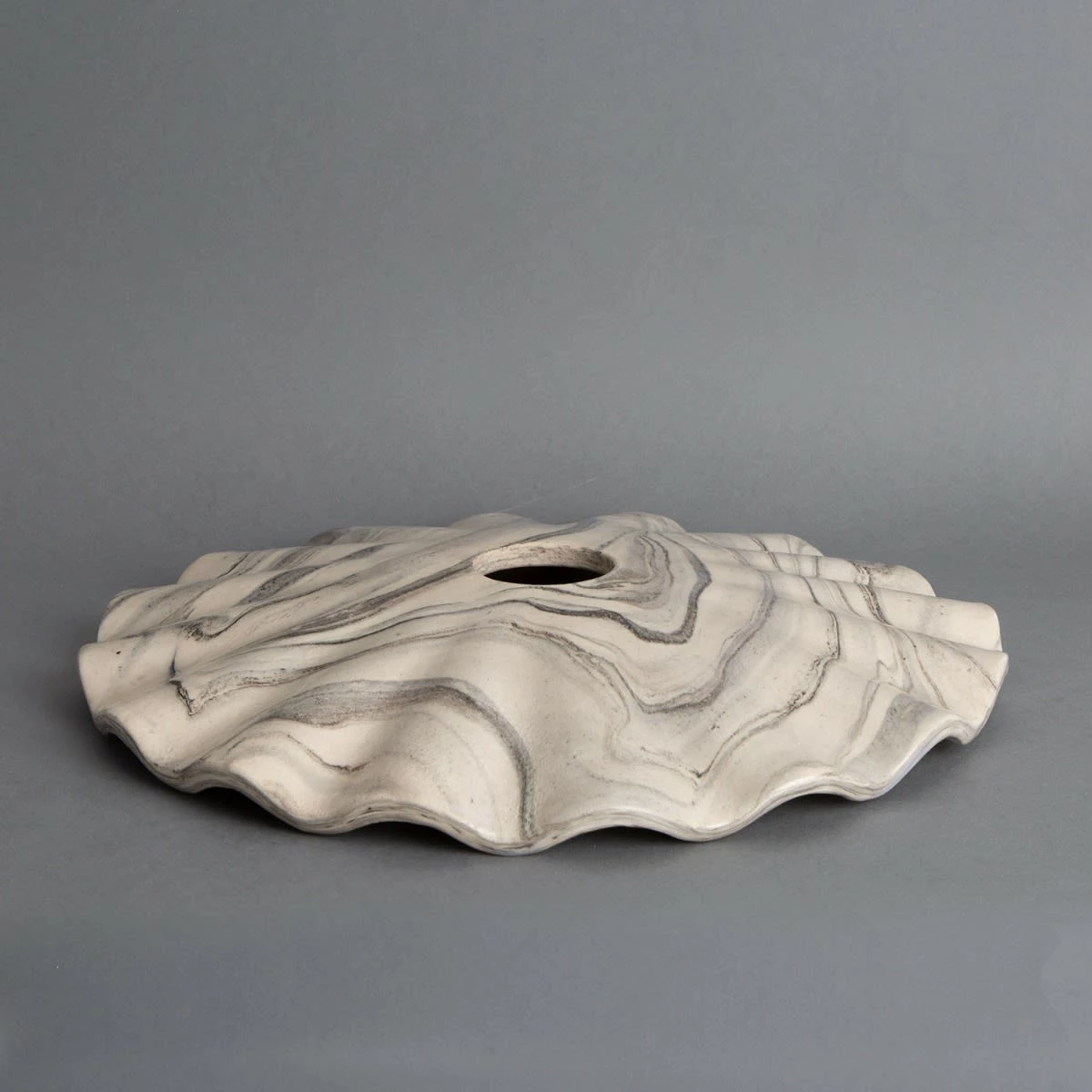 Kapok White And Black Marble Ceramic Lamp Shade 10.6" 3 Kapok White And Black Marble Ceramic Lamp Shade 10.6"