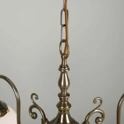 Eldron Traditional Chandelier With Opal Globes, Three-Arm -Home-Lighting Sale mlf014antbrs 6