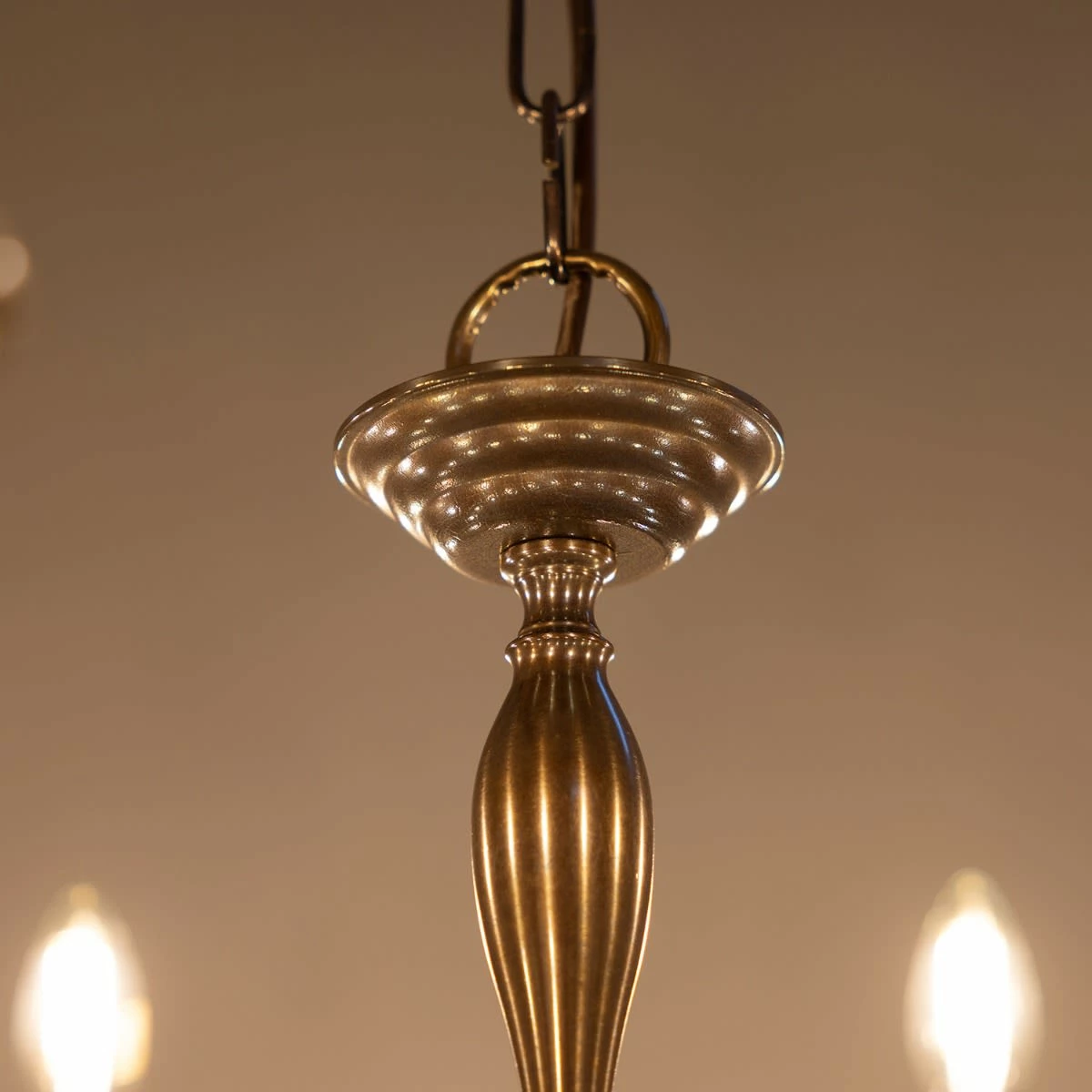 Flemish Candle-Style Brass Three-Tier Chandelier, 32-Light 8 Flemish Candle-Style Brass Three-Tier Chandelier, 32-Light - Image 6