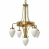 Killarney Four-Arm Church Chandelier, Five Light -Home-Lighting Sale mlf020polbrs