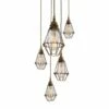 Praia Cage Pendant Cluster, Five Light -Home-Lighting Sale mlf177antbrs