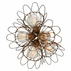 Praia Cage Pendant Cluster, Five Light -Home-Lighting Sale mlf177antbrs 4