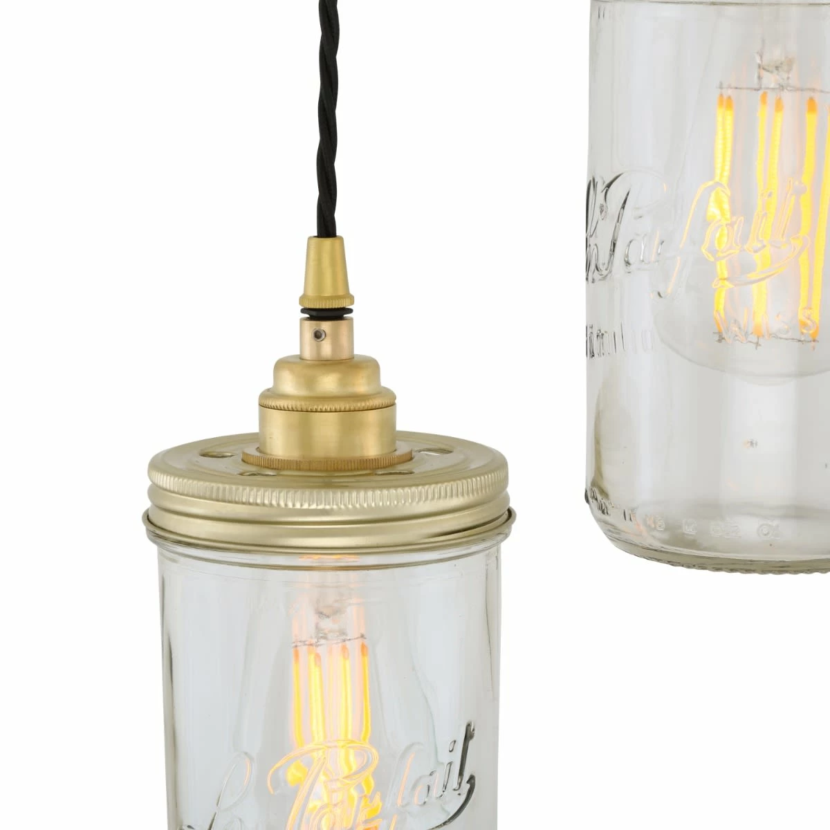 Jam Jar Pendant Cluster, Five Light 6 Jam Jar Pendant Cluster, Five Light - Image 4