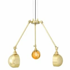 Neiva Vintage Adjustable Chandelier, Three-Arm -Home-Lighting Sale mlf209polbrs 4