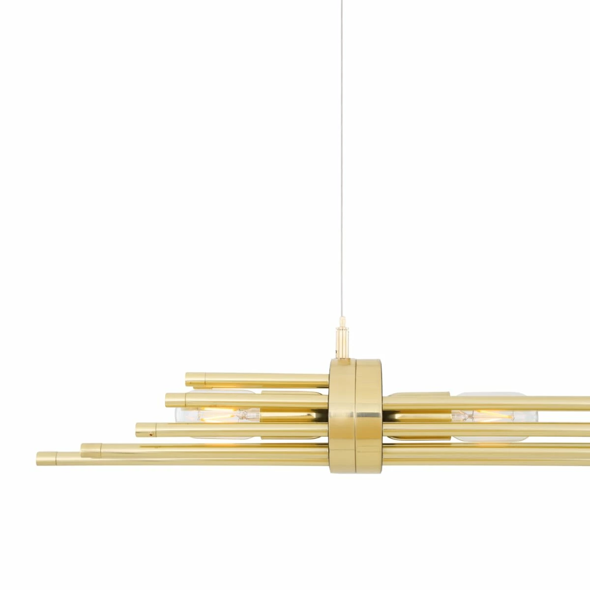 Victoria Modern Brass Chandelier, Four Light 5 Victoria Modern Brass Chandelier, Four Light - Image 3