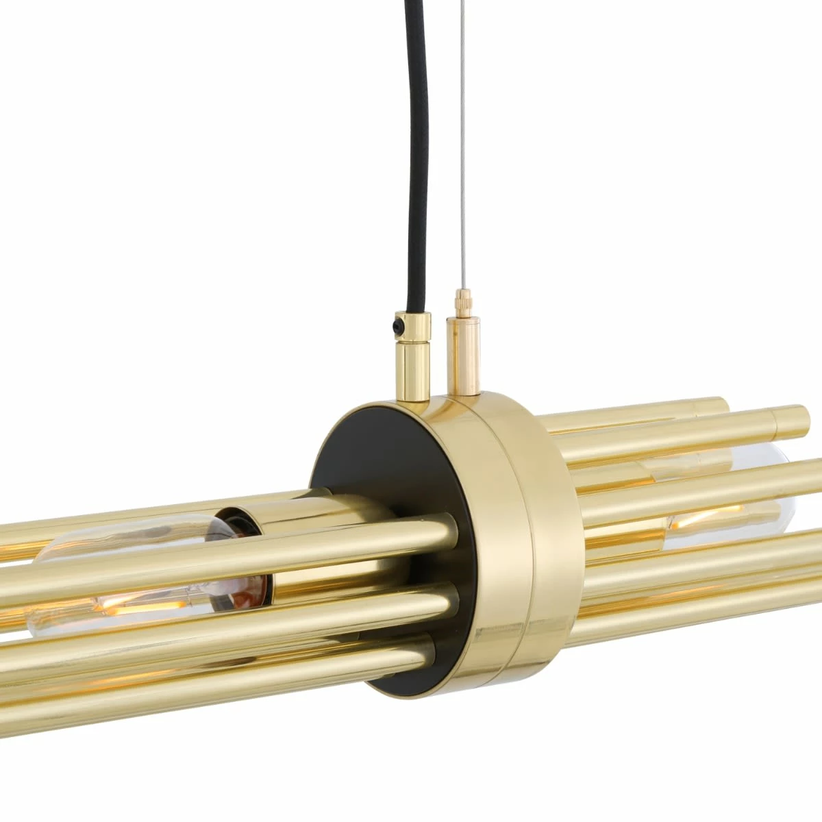 Victoria Modern Brass Chandelier, Four Light 7 Victoria Modern Brass Chandelier, Four Light - Image 5