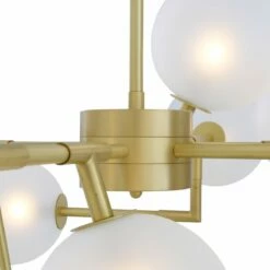 Athens Glass Globe Chandelier, 18 Light -Home-Lighting Sale mlf298satbrsfr 1