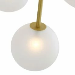 Athens Glass Globe Chandelier, 18 Light -Home-Lighting Sale mlf298satbrsfr 2