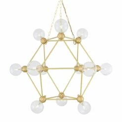 Helena Modern Glass Ball Chandelier -Home-Lighting Sale mlf299satbrscl