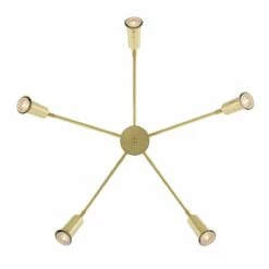 Jasper Contemporary Chandelier, Five-Arm -Home-Lighting Sale mlf308polbrs 3 2
