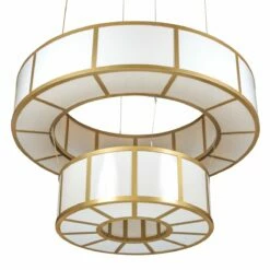 Santa Fe Large Two Ring Chandelier