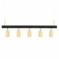 Watson Linear Island Pendant, Five Light -Home-Lighting Sale mlf315pcblksatbrs