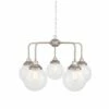 Rome Mid-Century Single Tier Globe Chandelier, Five-Light -Home-Lighting Sale mlf318cl 1
