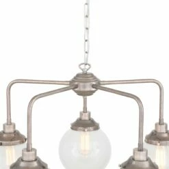 Rome Mid-Century Single Tier Globe Chandelier, Five-Light -Home-Lighting Sale mlf318cl 5